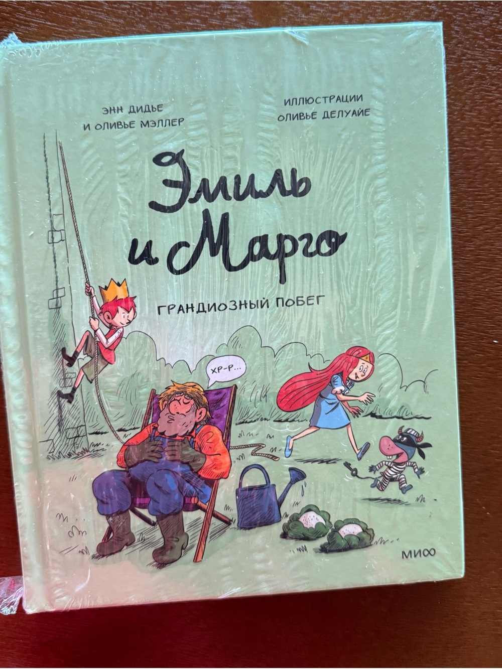 Russian kids book Emil i Margo (Green Illustrated Children's Book)